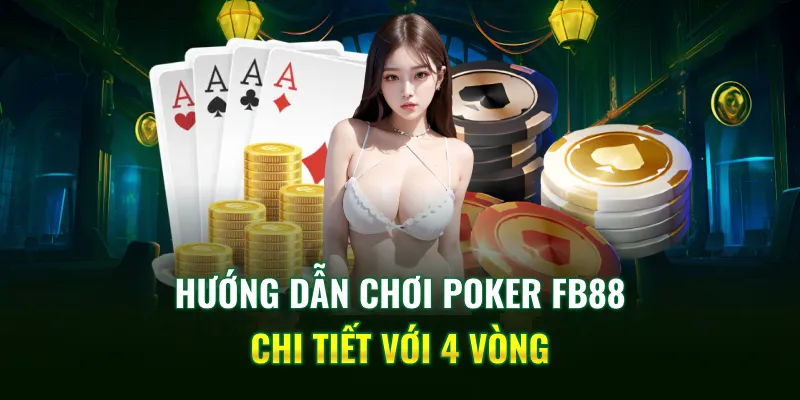 Hướng dẫn chơi Poker FB88 chi tiết với 4 vòng